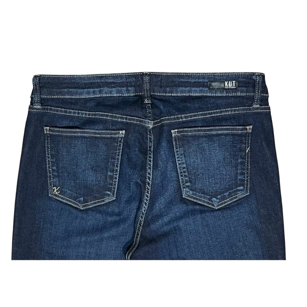 Kut From The Kloth Diana Kurvy Skinny Mid Rise Stretch Blue Jeans Women Size 12 - Picture 11 of 16